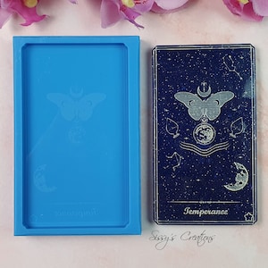 Moule à cartes de tarot, température, 10 cm, pour résine et pâte polymère