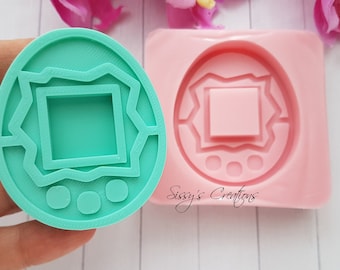 Stampo Tamagotchi Shaker, 6 cm, ideale per Resina Epossidica, Paste Polimeriche, Cera, Sapone, Gesso...