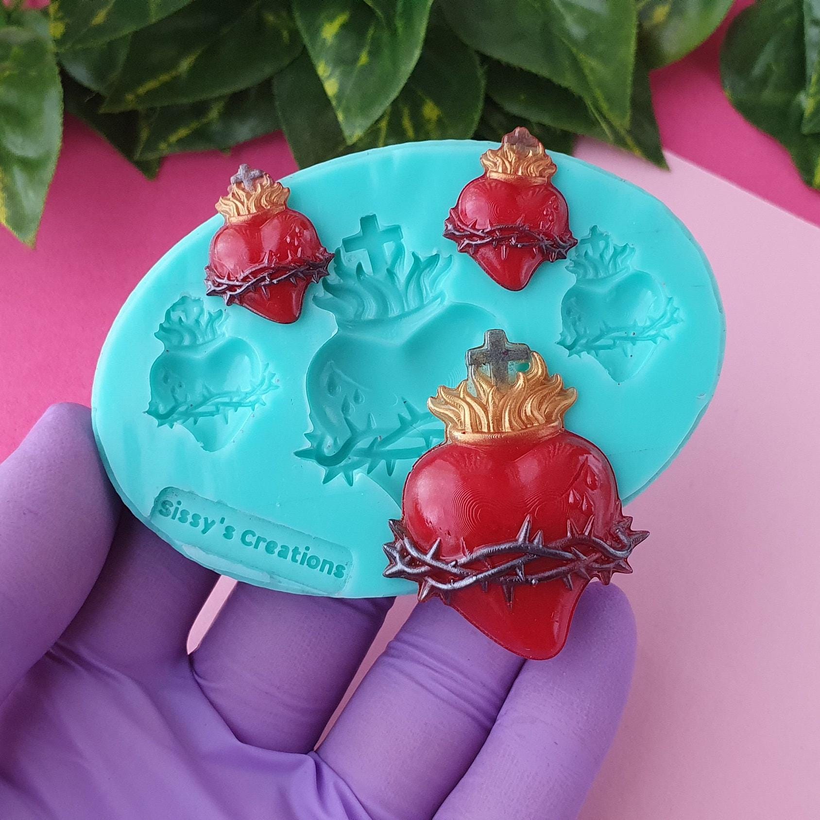 AFUNTA - Kit di 104 Stampi in Silicone per Portachiavi in Resina Epossidica a Forma di Alfabeto Con Accessori - Stampi per Ornamenti Fai da te (Amore