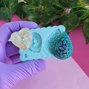 Gems Cabochon Mold, 3 cm, for Epoxy Resin, Polymer Clay. Wax, Soap, Plaster... image 8