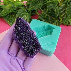 Realistic Drusa Mold, 8 cm, for Resin, Polymer Clay, Wax, Soap, Plaster...