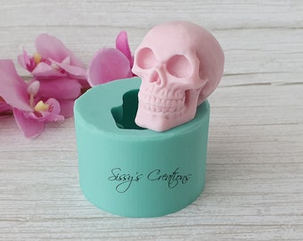 Skull 3D Mold, 5 cm, for Resin and Polymer Clay