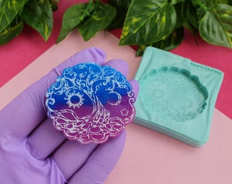 Tree of Life Mold, 5 cm, for Resin, Polymer Clay, Wax, Soap, Plaster...