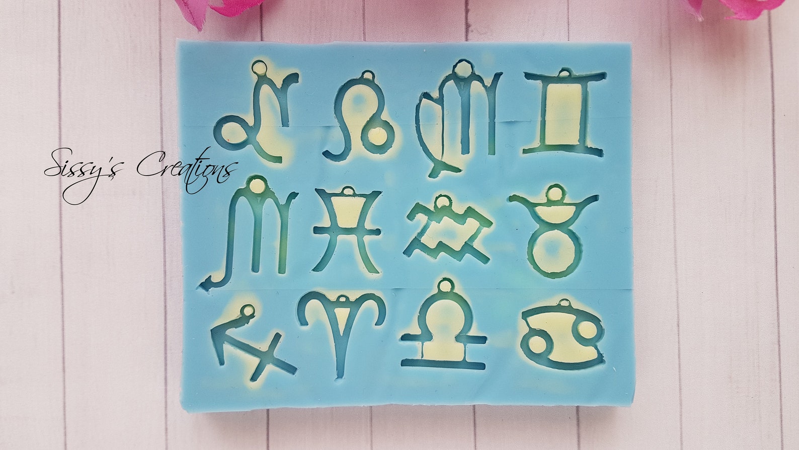 Zodiac Signs Mold 2 cm for Resin and Polymer Clay Etsy