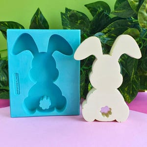 Stampo Silicone Coniglietti Pasquali E Tulipani - Per Cioccolato, Pasta Di Zucchero E Decorazioni Torte - Foto 4