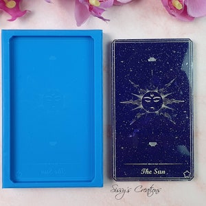 Stampo Carta Tarocchi , Il Sole, 10 cm, ideale per Resina e Paste Polimeriche