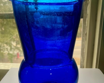 Cobalt Blue Glass Vase by Paola Navone | Italian Designer | Coastal Modern Home Decor