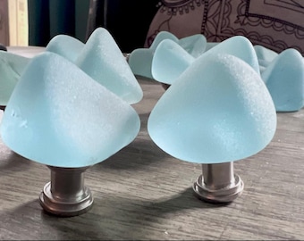 Zeeglas groot formaat knoppen voor HAKEN, trekt, grotere knoppen Nautische knoppen, zeeglashaken, nautisch ontwerp