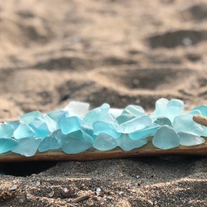 1lb+ Bulk tumbled blue sea glass, sea glass, sea glass, chunky sea glass, jewelry pieces, blue sea glass, tumbled glass, coastal wedding