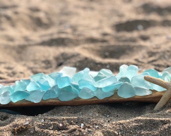 1 lb+ Vidro marinho azul a granel, vidro marinho, vidro marinho, vidro marinho robusto, peças de joalheria, vidro marinho azul, vidro rolado, casamento costeiro