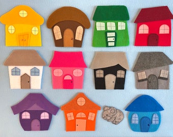 Mouse Hide and Seek Felt Board Set: Learning Colors Story