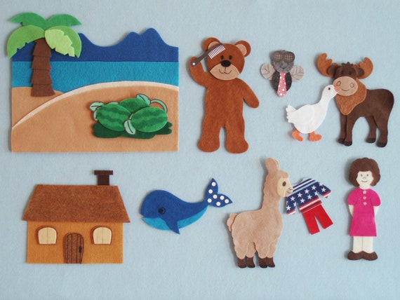 Down by the Bay Felt Board Story/preschool Songs/nursery - Etsy