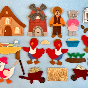 The Little Red Hen Felt Board Story Set: Classic Children&#39;s Fable
