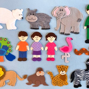 Polar Bear Felt Board Story Set: Bill Martin Jr./Eric Carle Inspired
