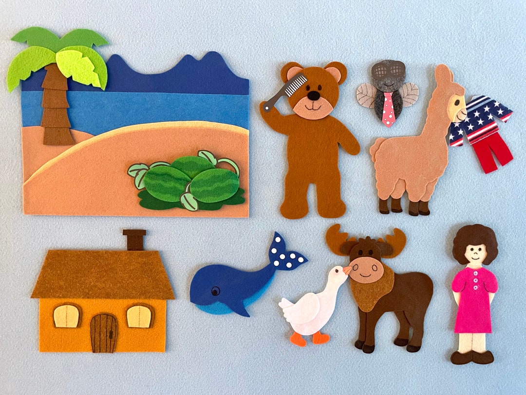 Down by the Bay Felt Board Story/preschool Songs/nursery School Songs ...
