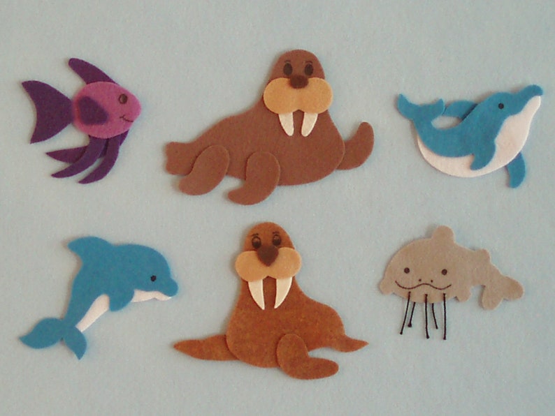 There's a Ruckus in the Ocean Felt Board Story/Felt Board Stories/Flannel board Stories/Felt Ocean Animals/Ocean Theme/Teaching Resource image 5