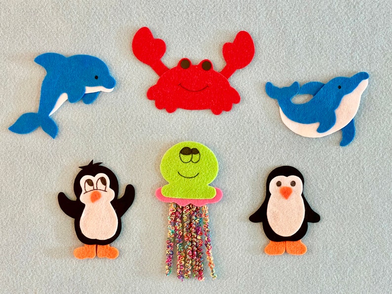 There's a Ruckus in the Ocean Felt Board Story/Felt Board Stories/Flannel board Stories/Felt Ocean Animals/Ocean Theme/Teaching Resource image 8