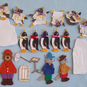 Custom Listing for Kristin/Tacky the Penguin Felt Board Story