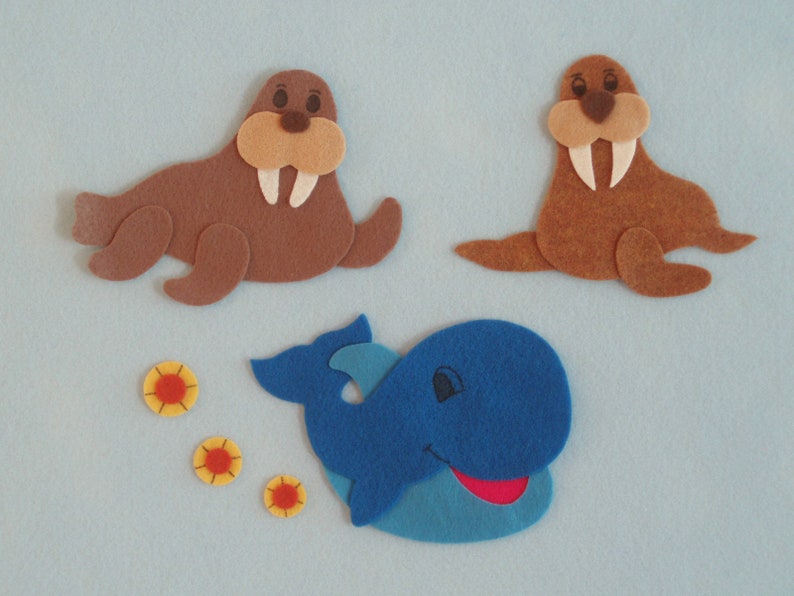There's a Ruckus in the Ocean Felt Board Story/Felt Board Stories/Flannel board Stories/Felt Ocean Animals/Ocean Theme/Teaching Resource image 7
