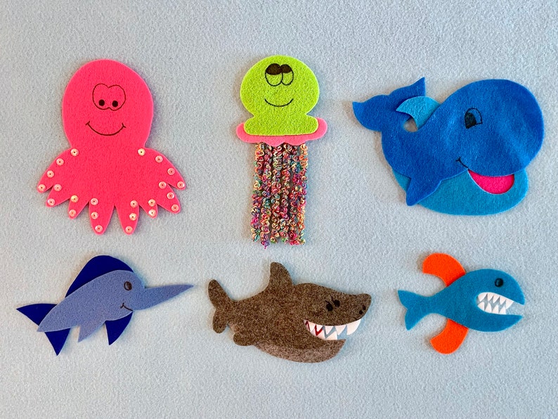 There's a Ruckus in the Ocean Felt Board Story/Felt Board Stories/Flannel board Stories/Felt Ocean Animals/Ocean Theme/Teaching Resource image 3
