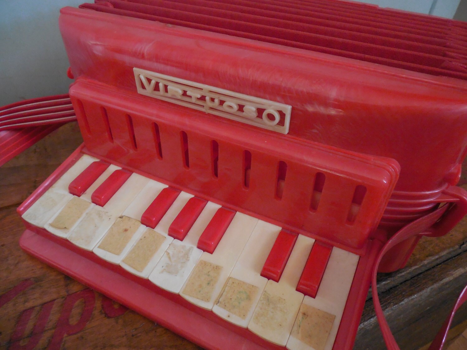 Shiny Red ProllOTone Virtuoso Child's Accordion by Etsy