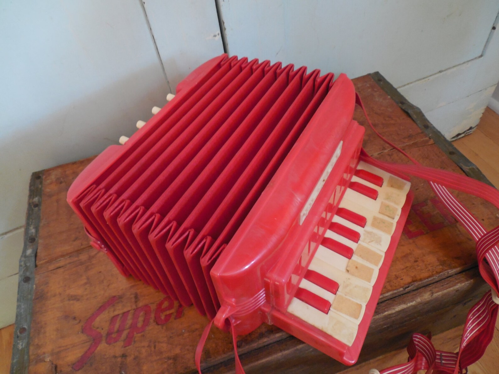 Shiny Red ProllOTone Virtuoso Child's Accordion by Etsy