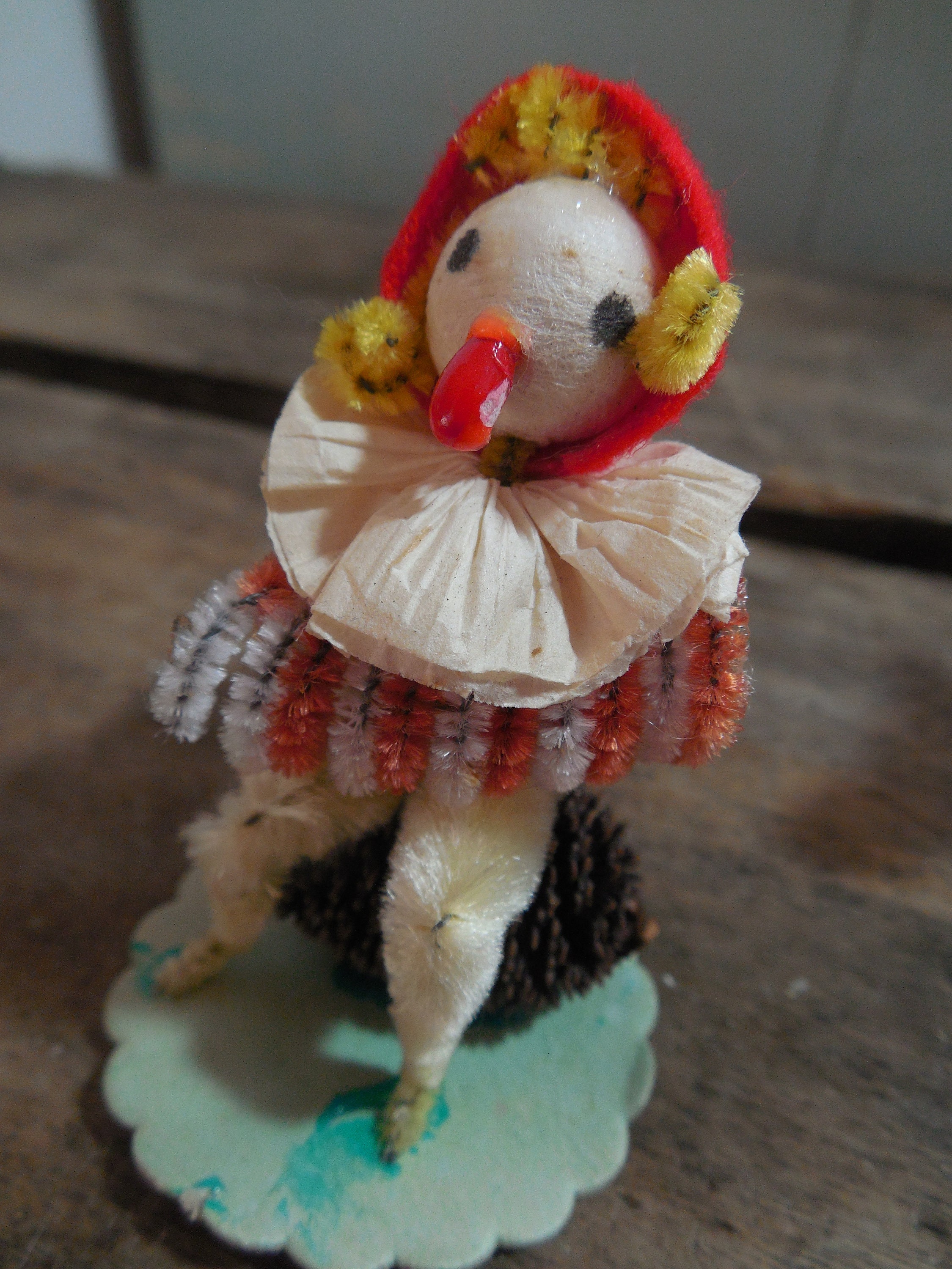Silly Adorable Vintage Pinecone Clowns Japan Christmas Elf