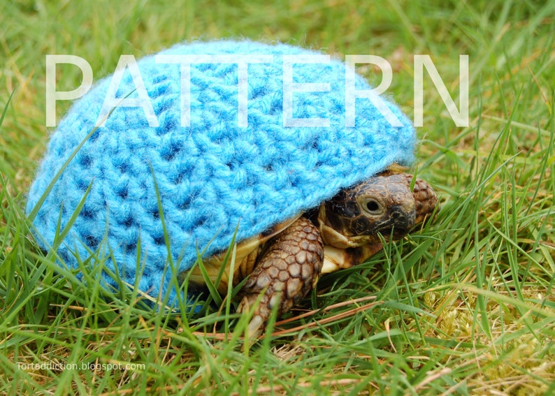 NEW crochet PATTERN instructions for a plain cozy for tortoises image 1