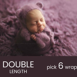 EXTRA LANGE Wraps Pick 6 Doppelte Länge Premium Natürlicher Neugeborener Wrap Extra Großer Käsetuch Wrap Baby Wrap Foto Requisite Bild 1