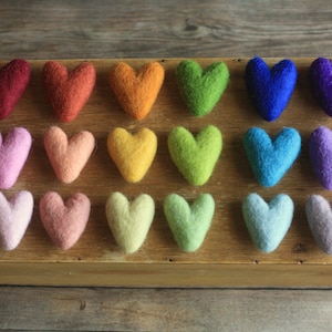 Little Felt Rainbow Hearts Prop, Rainbow Baby, Photography Prop, Newborn