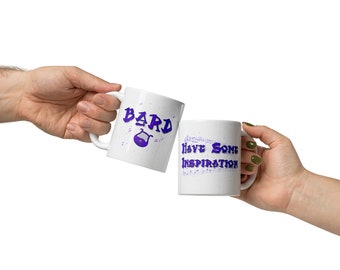 Bard Dungeons and Dragons Class Inspiration Gift White glossy mug