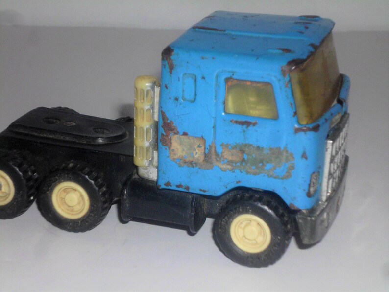 Vintage Buddy L Japan Blue metal die cast toy Semi Truck 1970/'s Buddy L VT3098