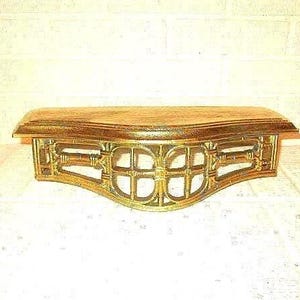 Vntage Par Pnk Hollywood Regency Wall Shelves Wth Plate - Etsy