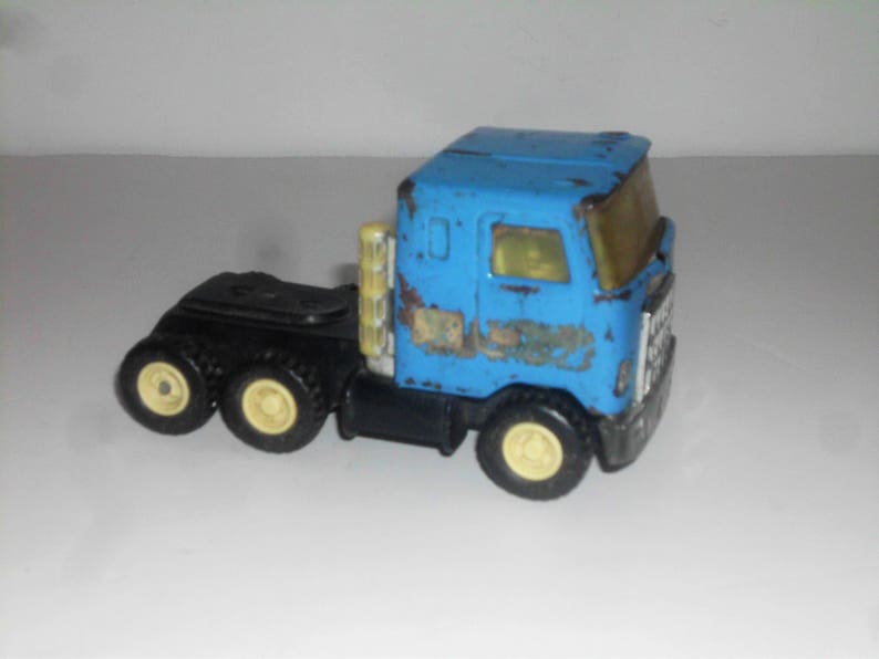 Vintage Buddy L Japan Blue metal die cast toy Semi Truck 1970/'s Buddy L VT3098