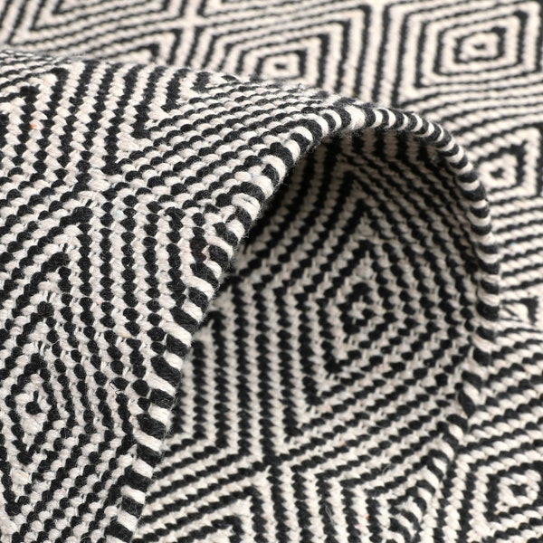 Black and White Rug Etsy