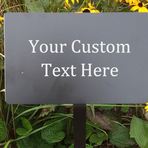 Metal Yard Signs Custom Engraved Personalized Plaque With Etsy