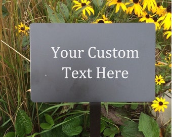 Personalized dedication plaque, yard signs custom, outdoor sign with stake