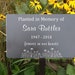 Memorial Garden Markers, Memorial Plaque, Metal Plaques, Memorial Tree ...