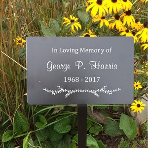 Grave Marker Custom, Memorial Garden Markers, Memorial Plaque, Outdoor ...