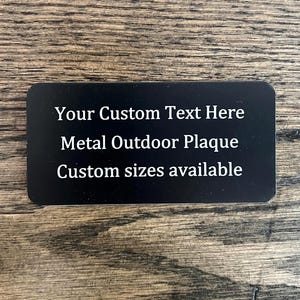 Personalized Plaque for Bench | Metal Name Plates & Engraved Bench Marker Tag | Custom Memorial Plaque