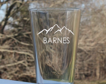 Personalized Pint Glass, Etched Pint Glass, custom pint glass, beer glass pint glasses