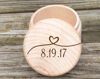 personalized ring box, engraved wood ring box, Wood ring box, wedding ring box