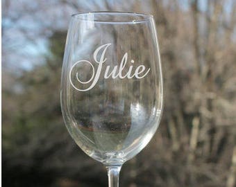 Personalized Wine Glasses, wine glasses with name, personalized wine glass with stem, Etched wine glasses, custom wine glasses