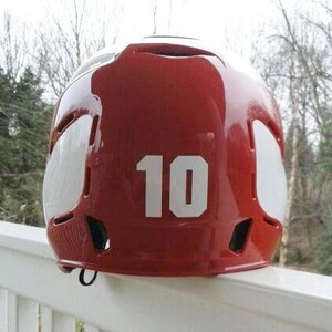 Custom Number Decals Vinyl Stickers for Helmets – Sports Team & Racing Decal Numbers