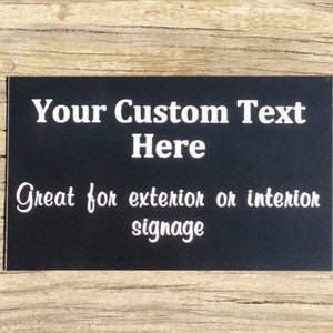 Custom Engraved Metal Name Plate, Office Plaques & Signs, Outdoor Garden Sign, Personalized Door Plaque, Custom Engraved Sign