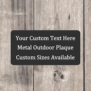 Metal plaques, Memorial Bench Marker, 4x2&quot; Bench Plaque, Personalized Plaque, Outdoor Bench Plate