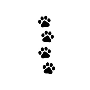 Dog Decals, Dog paw prints, vinyl Sticker, Vehicle Sticker, Dog Sticker, vehicle sticker