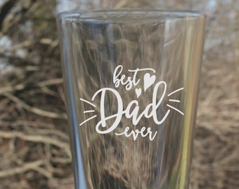 Pint glasses, pint glass, dad, fathers day, birthday, pint Glass, Etched Pint Glass, pint glass,  Etched, Etched Pint Glass, Etched Pilsner