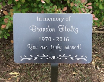 garden markers, memorial plaque, metal plaques, name plates, name tag, memorial tree, name marker, Metal tags, Plant ID markers, markers