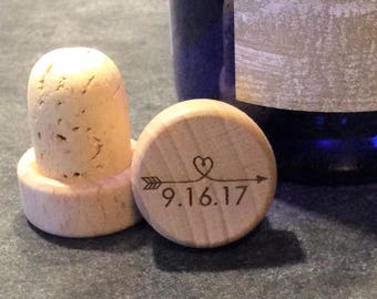 Wine stopper wooden wine stopper personalized wood bottle stopper wedding gift
